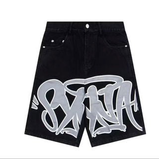 Syna World Syna Logo Denim Shorts