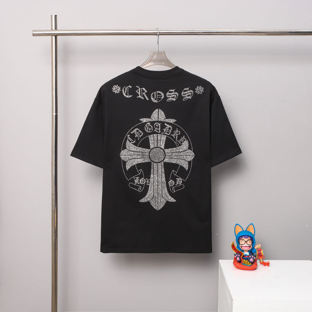 Chrome Hearts Gothic Cross Logo Tee - Black