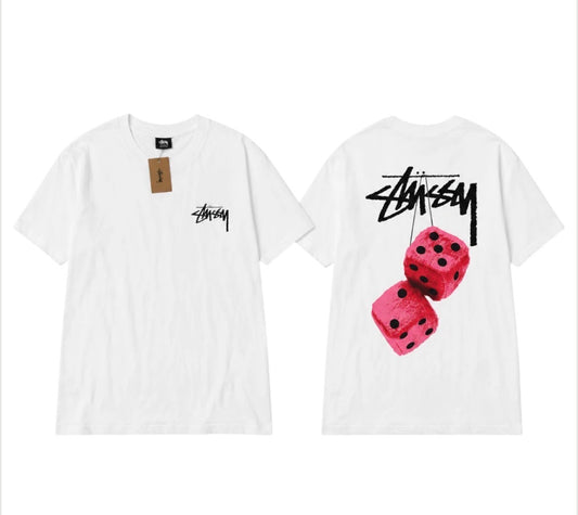 Stussy Dice T- Shirt White