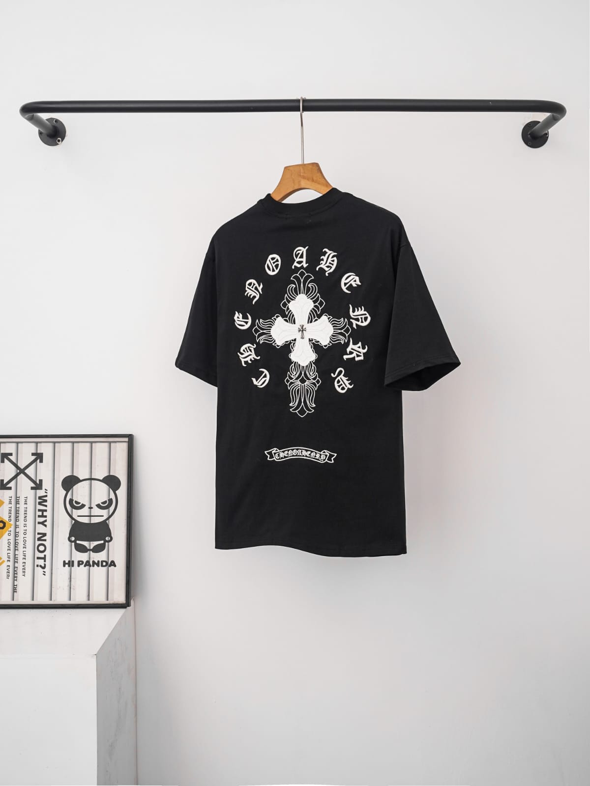 Chrome Hearts Ornate Cross Tee - Black