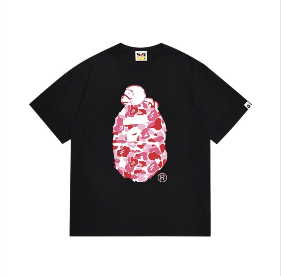 BAPE ABC Camo Milo On Big Ape Tee