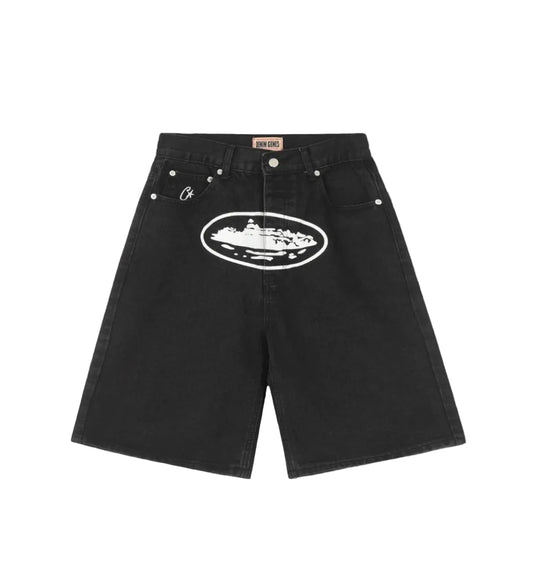 Corteiz Alcatraz Baggy Denim Shorts