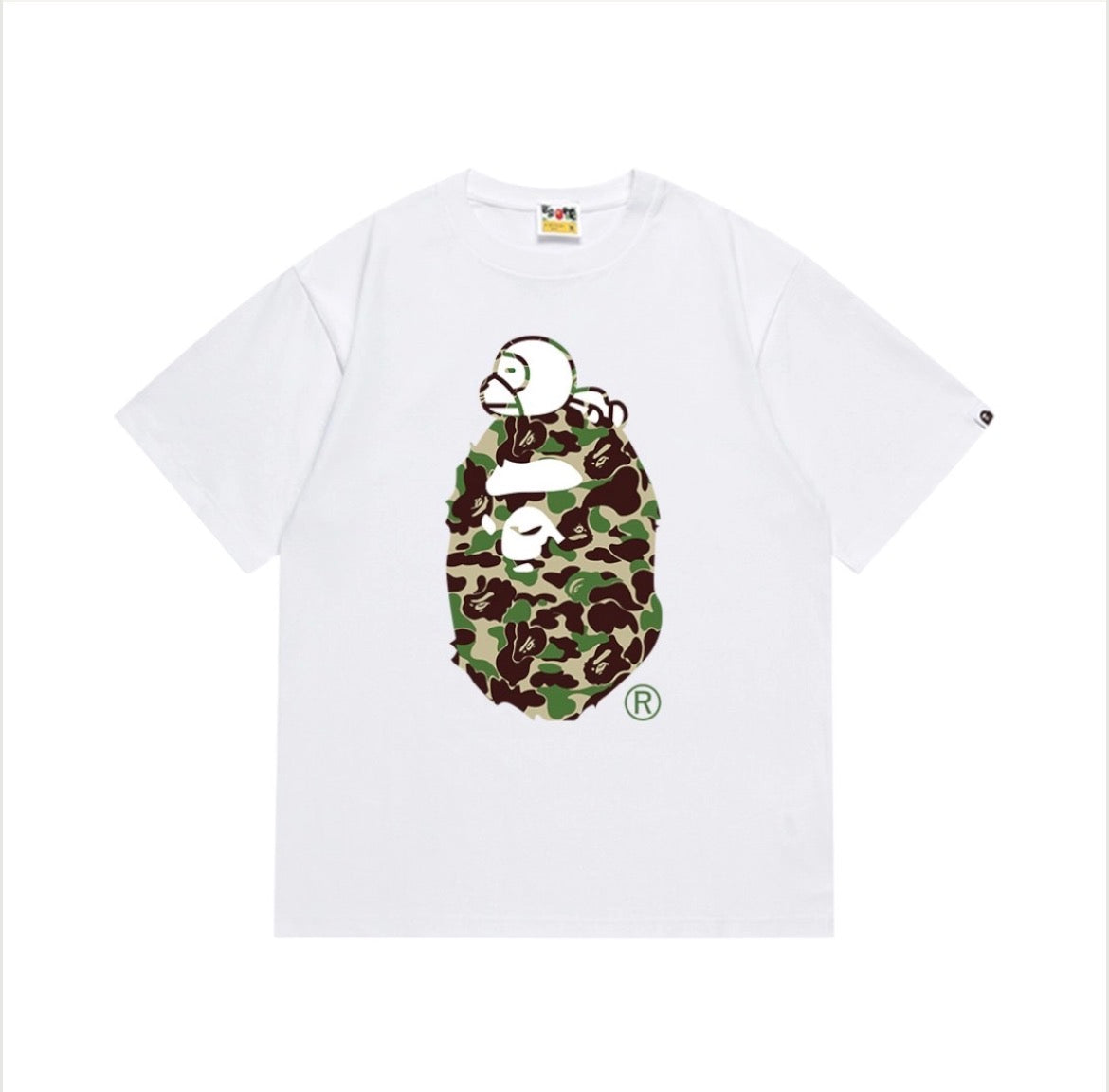 BAPE ABC Camo Milo On Big Ape Tee