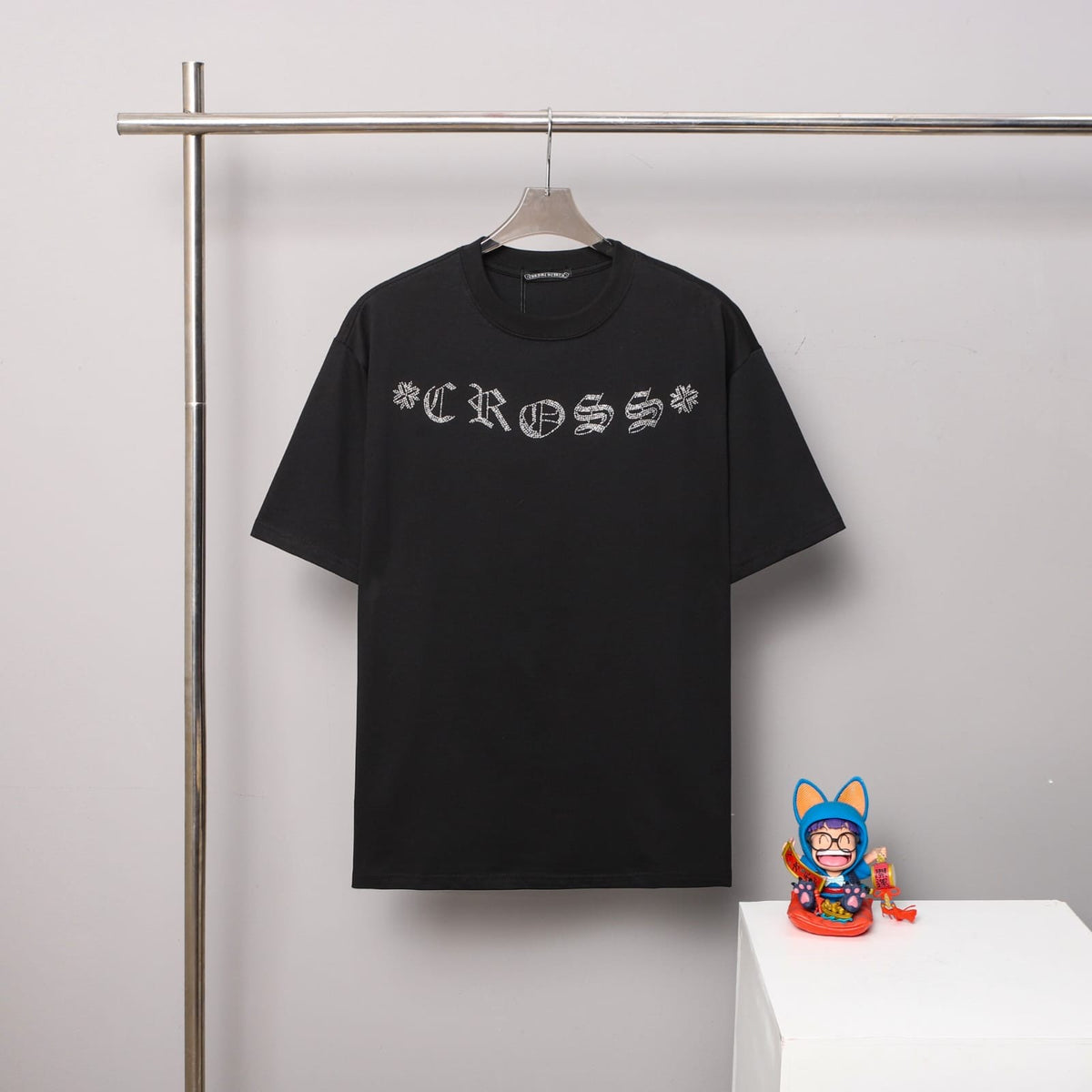 Chrome Hearts Gothic Cross Logo Tee - Black