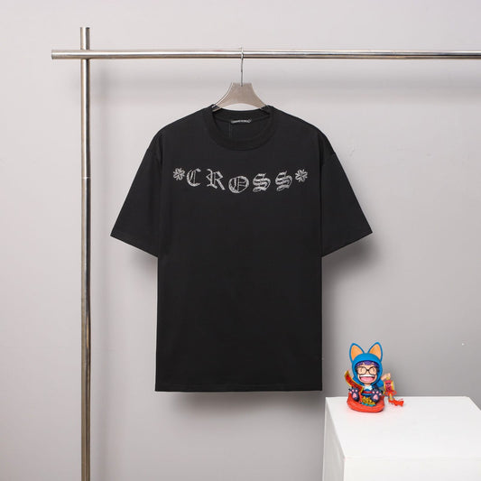Chrome Hearts Gothic Cross Logo Tee - Black