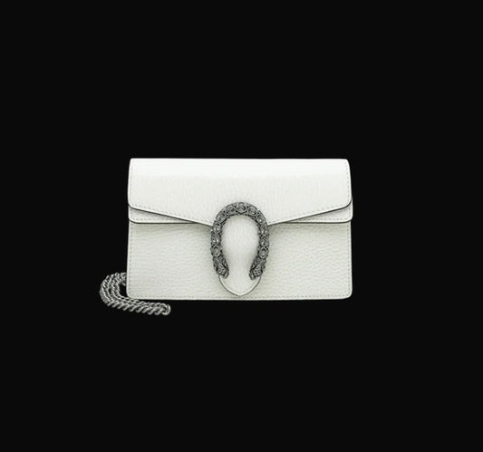 Gucci White Dionysus Super mini Bag