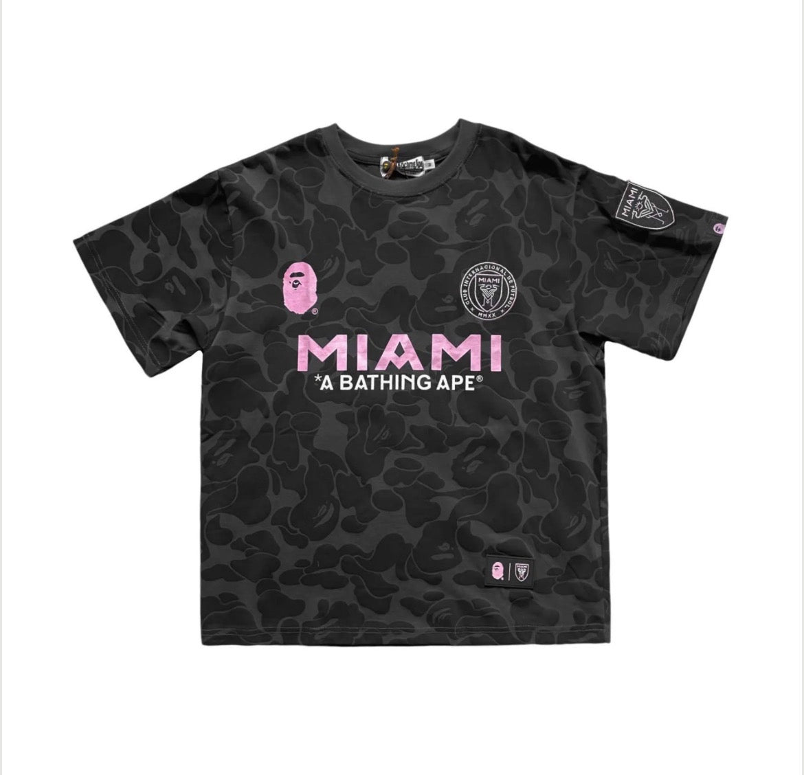 BAPE x Inter Miami Camo T- Shirt Black