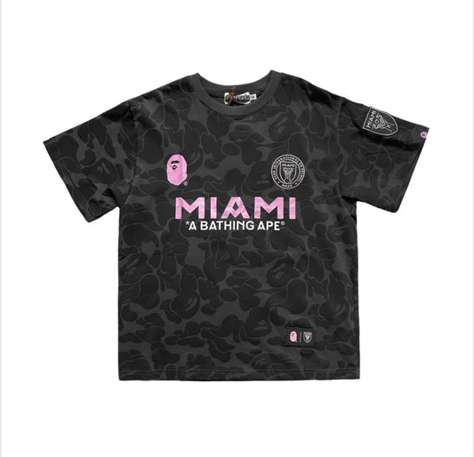BAPE x Inter Miami Camo T- Shirt Black