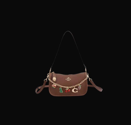Coach Charm Chain Shoulder Bag