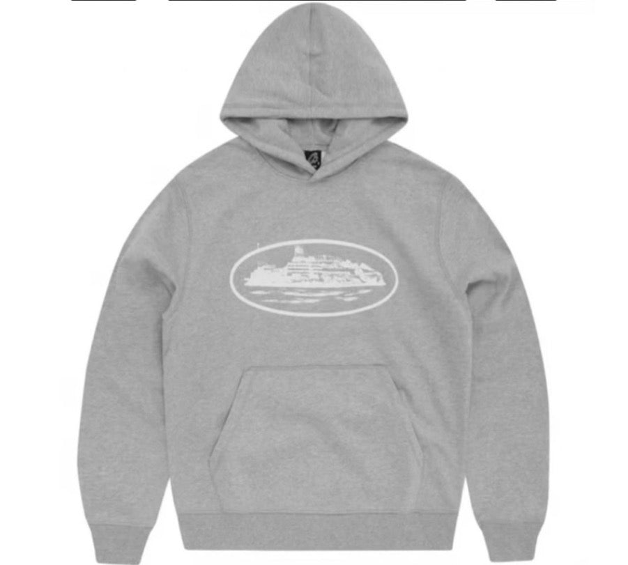 Corteiz Alcatraz Hoodie Grey