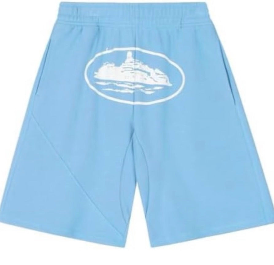 Corteiz Alcatraz Shorts Baby Blue
