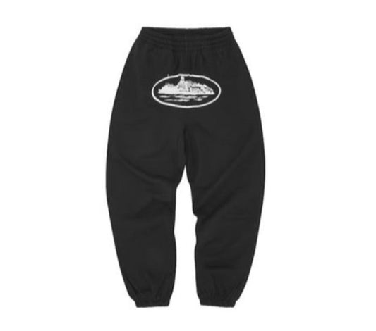 Corteiz Alcatraz Sweatpants Black