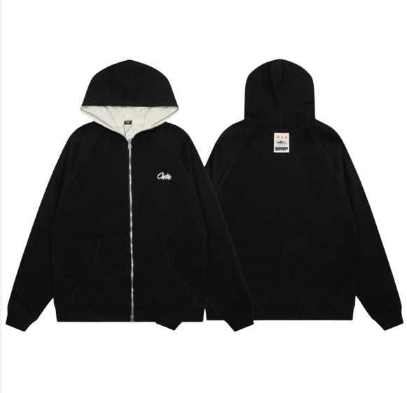 Corteiz RTW HMP Thermal Zip Hoodie - Black