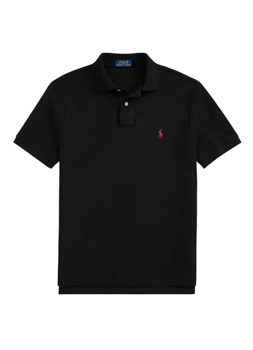 The Iconic Mesh Polo Black